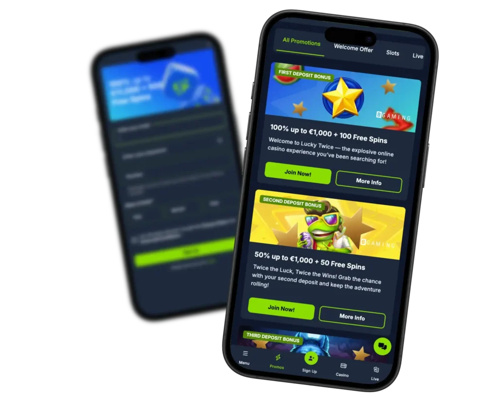 LuckyTwice app