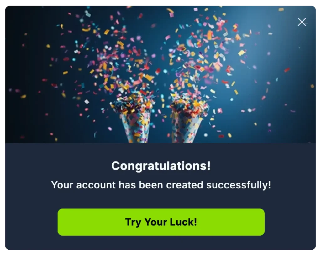 LuckyTwice sign up